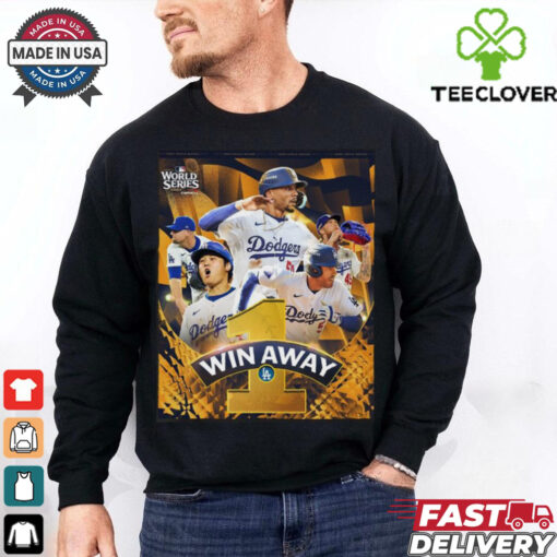 Los Angeles Dodgers 1 Win Away World Series 2024 Champions Shirt
