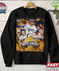 Los Angeles Dodgers 1 Win Away World Series 2024 Champions Shirt