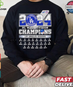 Los Angeles Dodgers 1974 2024 NL West Division Champions shirt