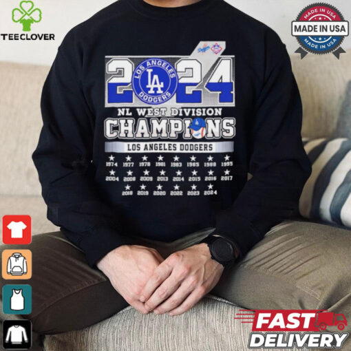 Los Angeles Dodgers 1974 2024 NL West Division Champions shirt