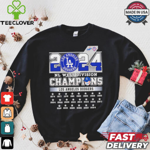 Los Angeles Dodgers 1974 2024 NL West Division Champions shirt