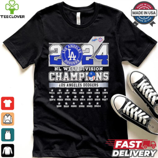 Los Angeles Dodgers 1974 2024 NL West Division Champions shirt