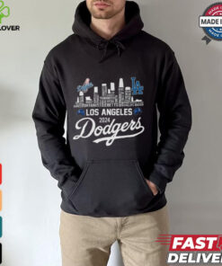 Los Angeles Dodgers 2024 Champions Skyline Of LA City T Shirt