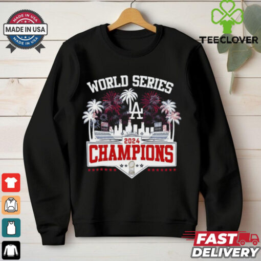 Los Angeles Dodgers 2024 Champions World Series Celebration With Fan Shirt