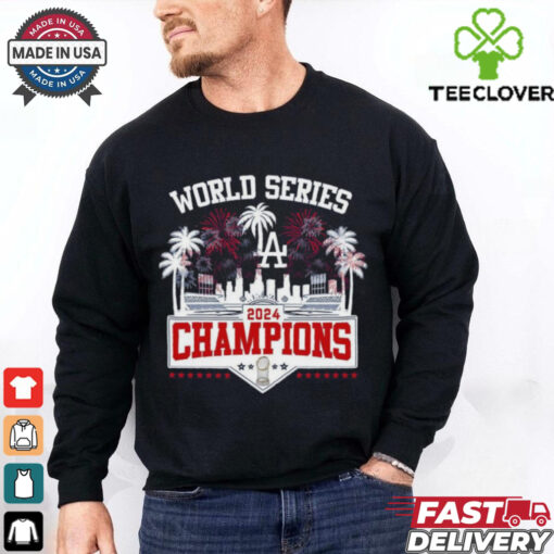 Los Angeles Dodgers 2024 Champions World Series Celebration With Fan Shirt