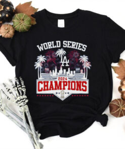 Los Angeles Dodgers 2024 Champions World Series Celebration With Fan T Shirt 1 Los Angeles Dodgers 2024 Champions World Series Celebration With Fan T Shirt