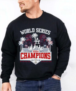 Los Angeles Dodgers 2024 Champions World Series Celebration With Fan T Shirt 3 Los Angeles Dodgers 2024 Champions World Series Celebration With Fan T Shirt