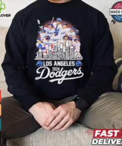 Los Angeles Dodgers 2024 National League Champions city skyline players names hoodie, sweater, longsleeve, shirt v-neck, t-shirt