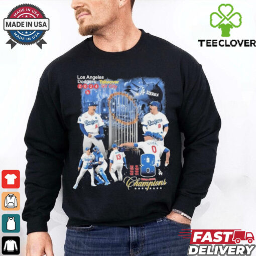 Los Angeles Dodgers 2024 Takeover Ny City 8x World Series Champions shirt