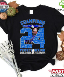 Los Angeles Dodgers 2024 WS champions perfect season shirt 2 Los Angeles Dodgers 2024 WS champions perfect season shirt