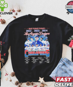 Los Angeles Dodgers 2024 West Division Champs Back To Back To Back T Shirt
