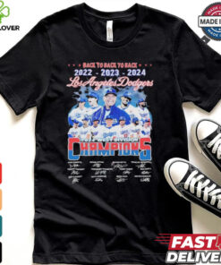 Los Angeles Dodgers 2024 West Division Champs Back To Back To Back T Shirt