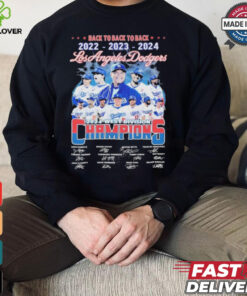 Los Angeles Dodgers 2024 West Division Champs Back To Back To Back T Shirt