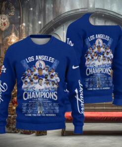 Los Angeles Dodgers 2024 World Champions Ugly Sweater