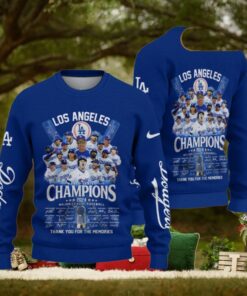 Los Angeles Dodgers 2024 World Champions Ugly Sweater