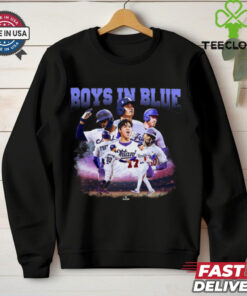 Los Angeles Dodgers 2024 World Series Champions Boys In Blue Player Graphic T Shirt