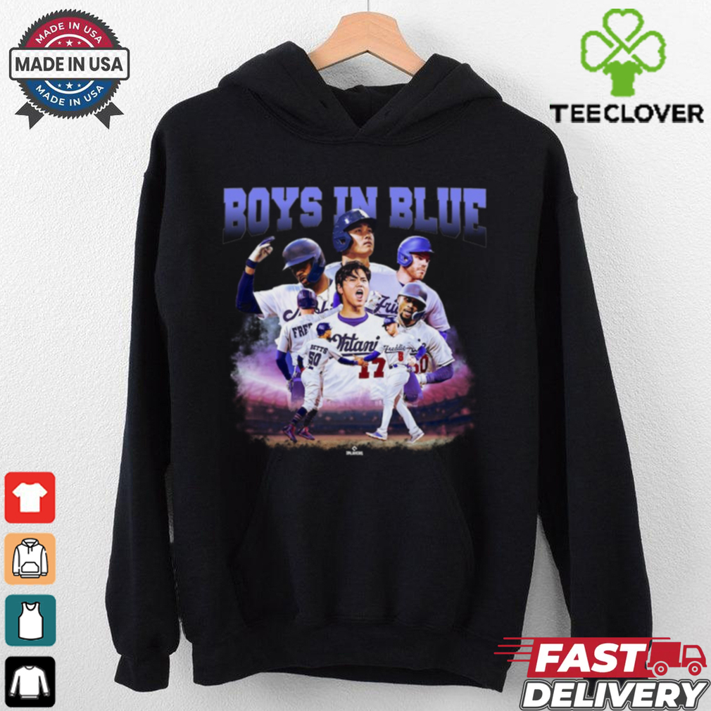 Los Angeles Dodgers 2024 World Series Champions Boys In Blue Player Graphic T Shirt Los Angeles Dodgers 2024 World Series Champions Boys In Blue Player Graphic T Shirt
