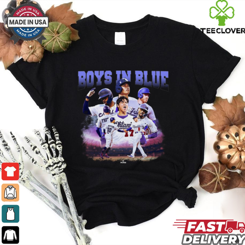 Los Angeles Dodgers 2024 World Series Champions Boys In Blue Player Graphic T Shirt Los Angeles Dodgers 2024 World Series Champions Boys In Blue Player Graphic T Shirt