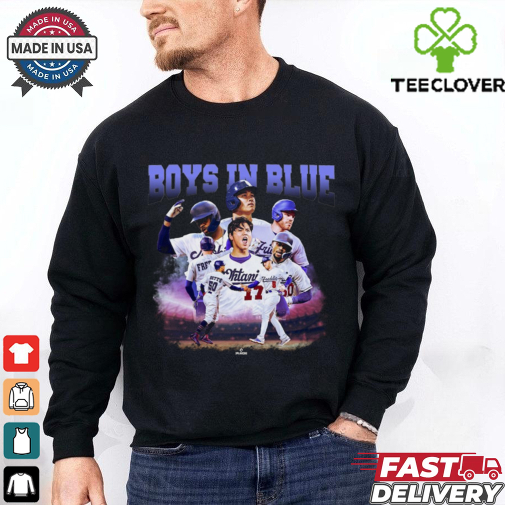 Los Angeles Dodgers 2024 World Series Champions Boys In Blue Player Graphic T Shirt Los Angeles Dodgers 2024 World Series Champions Boys In Blue Player Graphic T Shirt