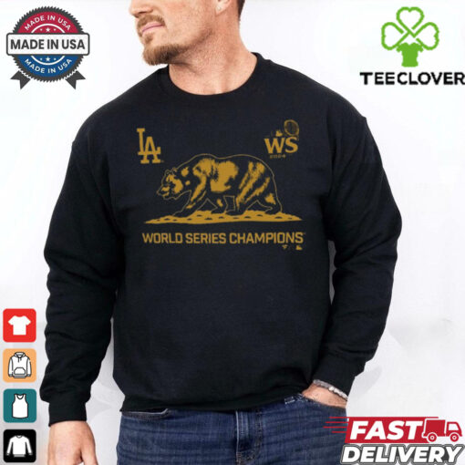 Los Angeles Dodgers 2024 World Series Champions Cali Bear T Shirt