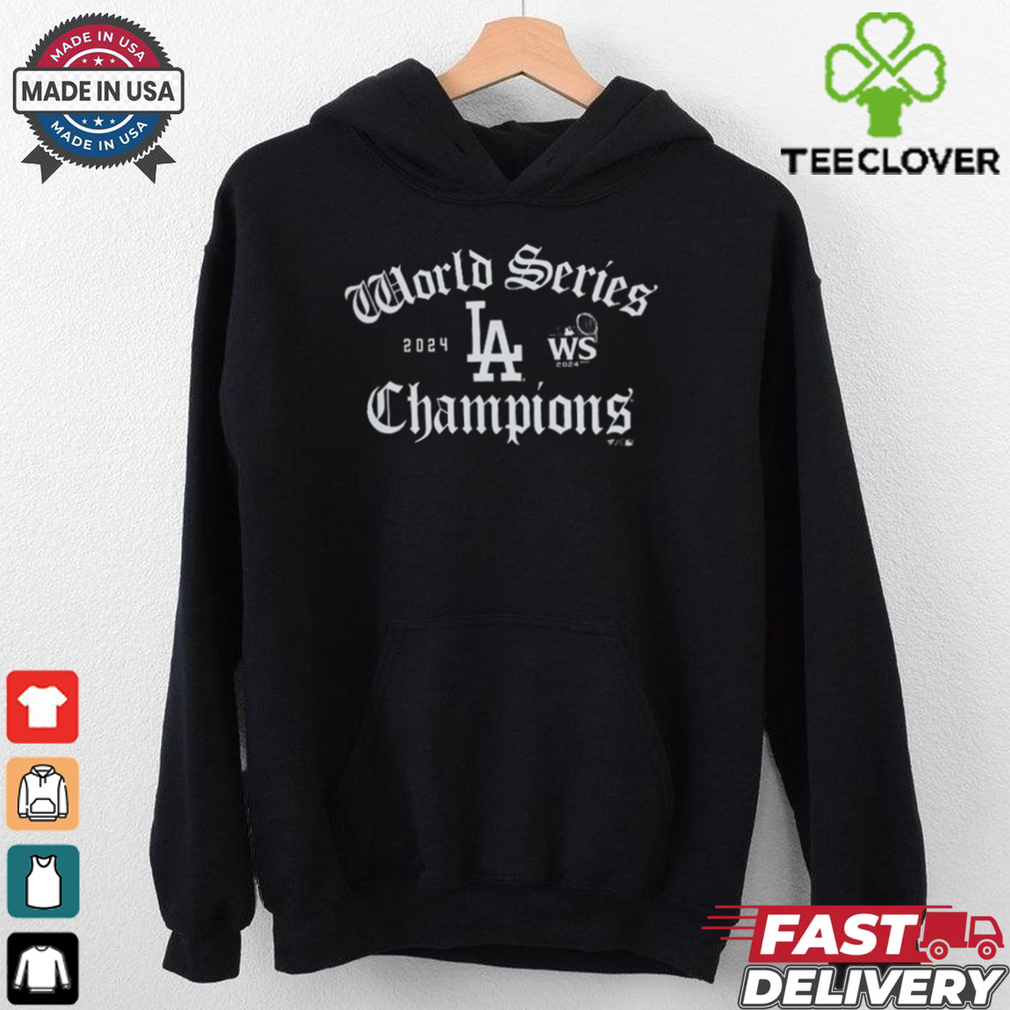 Los Angeles Dodgers 2024 World Series Champions Old English T Shirt Los Angeles Dodgers 2024 World Series Champions Old English T Shirt