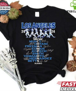 Los Angeles Dodgers 2024 World Series Champions Player Graphic T Shirt 2 Los Angeles Dodgers 2024 World Series Champions Player Graphic T Shirt