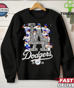 Los Angeles Dodgers 2024 team players hoodie, sweater, longsleeve, shirt v-neck, t-shirt