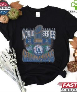 Los Angeles Dodgers '47 Royal 2024 World Series Champions Trophy T Shirt 2 Los Angeles Dodgers '47 Royal 2024 World Series Champions Trophy T Shirt