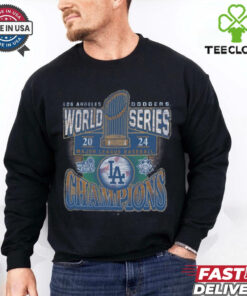 Los Angeles Dodgers '47 Royal 2024 World Series Champions Trophy T Shirt 3 Los Angeles Dodgers '47 Royal 2024 World Series Champions Trophy T Shirt