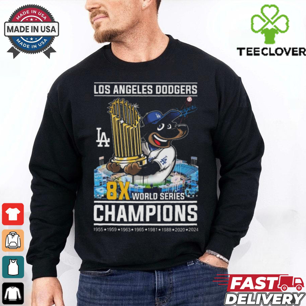 Los Angeles Dodgers 8x World Series Champions 1955 1959 1963 1965 1981 1988 2020 2024 Shirt Los Angeles Dodgers 8x World Series Champions 1955 1959 1963 1965 1981 1988 2020 2024 Shirt