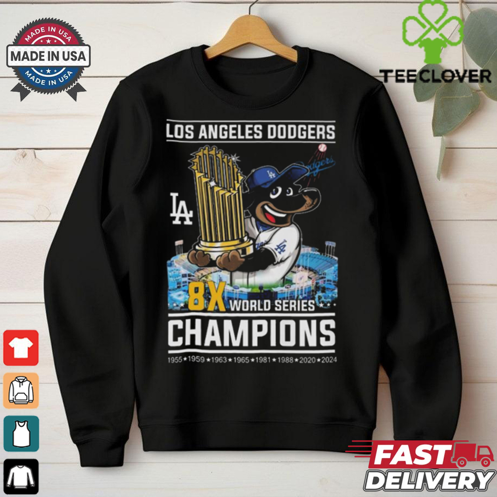 Los Angeles Dodgers 8x World Series Champions 1955 1959 1963 1965 1981 1988 2020 2024 Shirt Los Angeles Dodgers 8x World Series Champions 1955 1959 1963 1965 1981 1988 2020 2024 Shirt