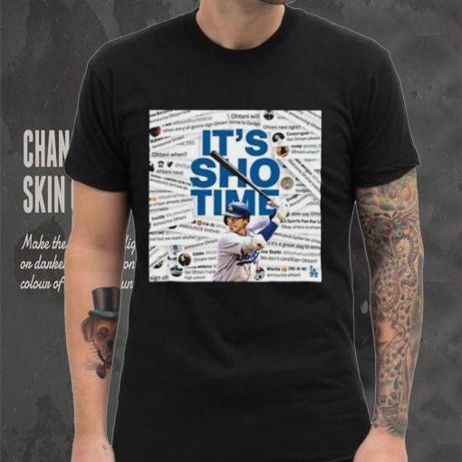 Los Angeles Dodgers Announce Shohei Ohtani It’s Sho Time T Shirt