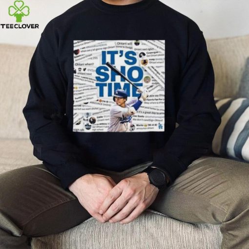 Los Angeles Dodgers Announce Shohei Ohtani It’s Sho Time T Shirt