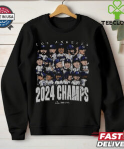 Los Angeles Dodgers Baseball 2024 World Champs Players Caricatures Vintage t shirt