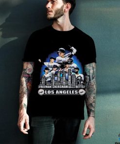 Los Angeles Dodgers Baseball Squad 2024 Player Name City Skyline T shirt