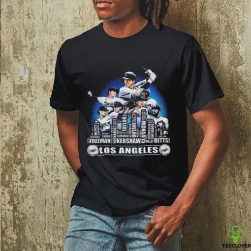 Los Angeles Dodgers Baseball Squad 2024 Player Name City Skyline T hoodie, sweater, longsleeve, shirt v-neck, t-shirt