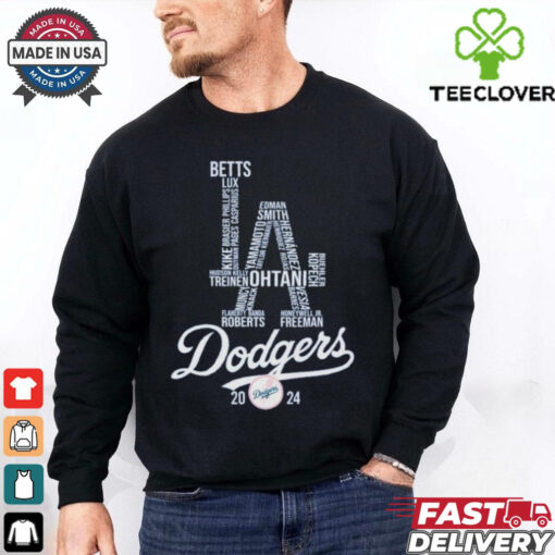 Los Angeles Dodgers Baseball Team 2024 MLB T Shirt