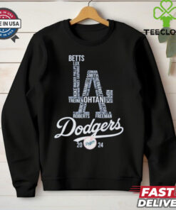 Los Angeles Dodgers Baseball Team 2024 MLB T Shirt