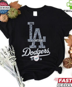 Los Angeles Dodgers Baseball Team 2024 MLB T Shirt