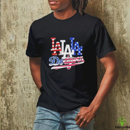 Los Angeles Dodgers Baseball Team Celebrating 4th Of July T Shirt