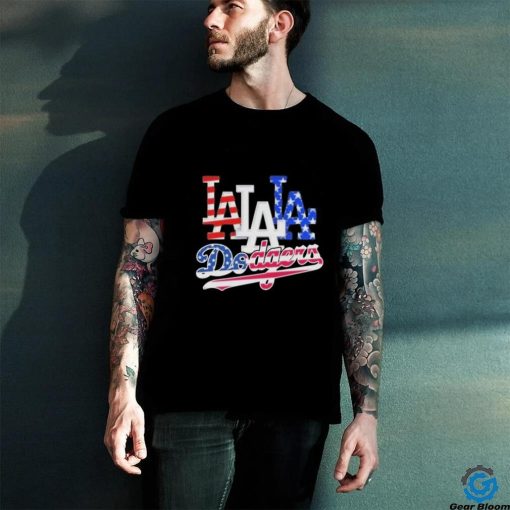 Los Angeles Dodgers Baseball Team Celebrating 4th Of July T Shirt