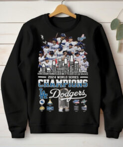 Los Angeles Dodgers Baseball World Series Champions 2024 Skyline T Shirt