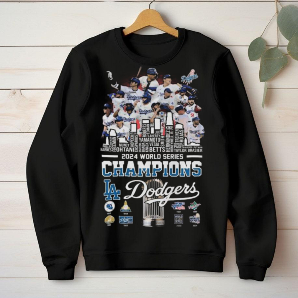 Los Angeles Dodgers Baseball World Series Champions 2024 Skyline T Shirt Los Angeles Dodgers Baseball World Series Champions 2024 Skyline T Shirt
