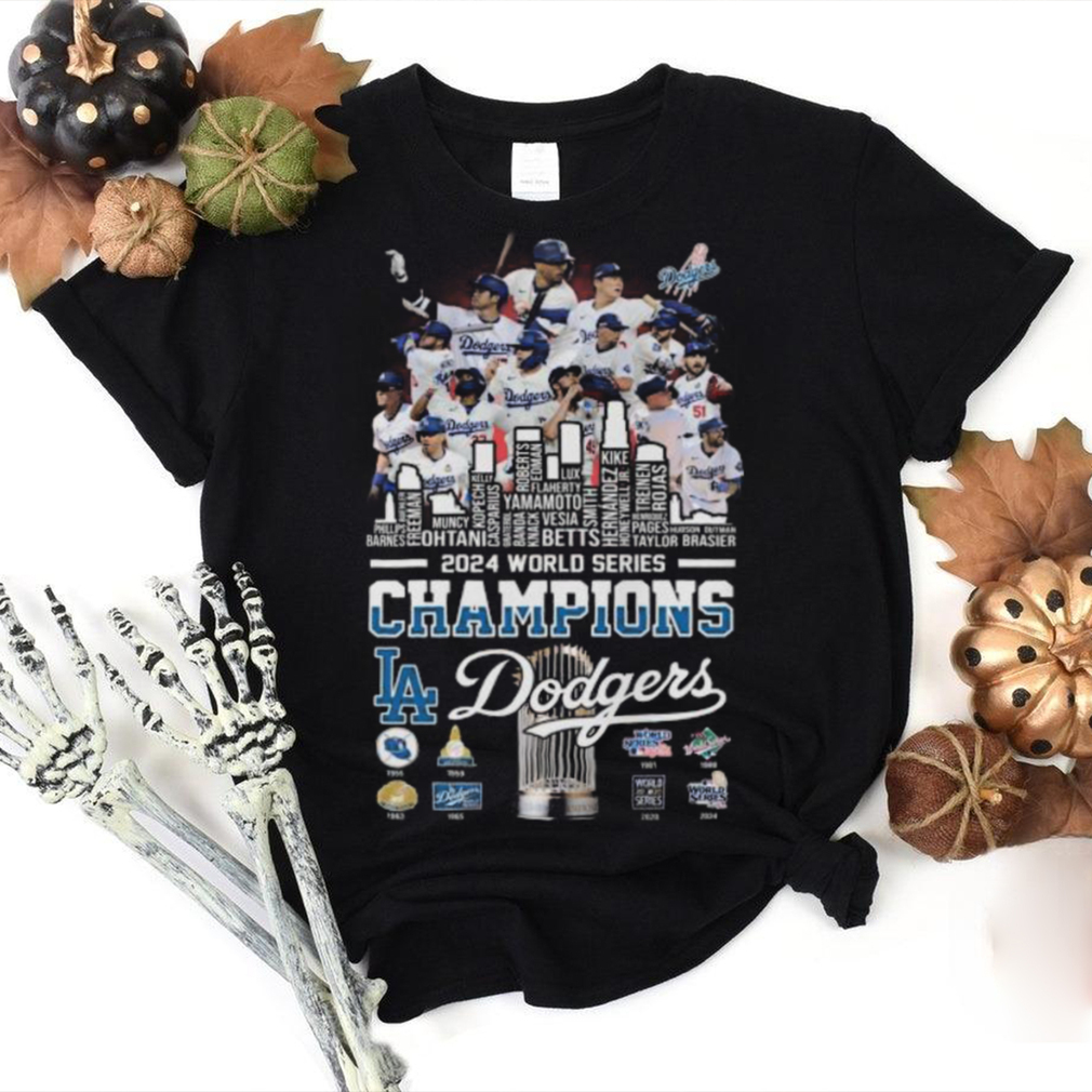 Los Angeles Dodgers Baseball World Series Champions 2024 Skyline T Shirt Los Angeles Dodgers Baseball World Series Champions 2024 Skyline T Shirt