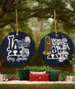 Los Angeles Dodgers Baseball World Series Ornament, Christmas Ornament