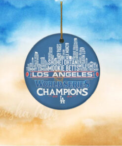 Los Angeles Dodgers Baseball World Series Ornament