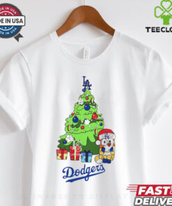 Los Angeles Dodgers Bluey Chilli Christmas Tree shirt
