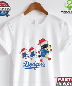 Los Angeles Dodgers Bluey Family Christmas shirt