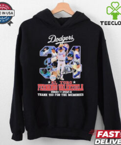 Los Angeles Dodgers El Tori Fernando Valenzuela 1960 2024 Thank You For The Meories Signatures Shirt