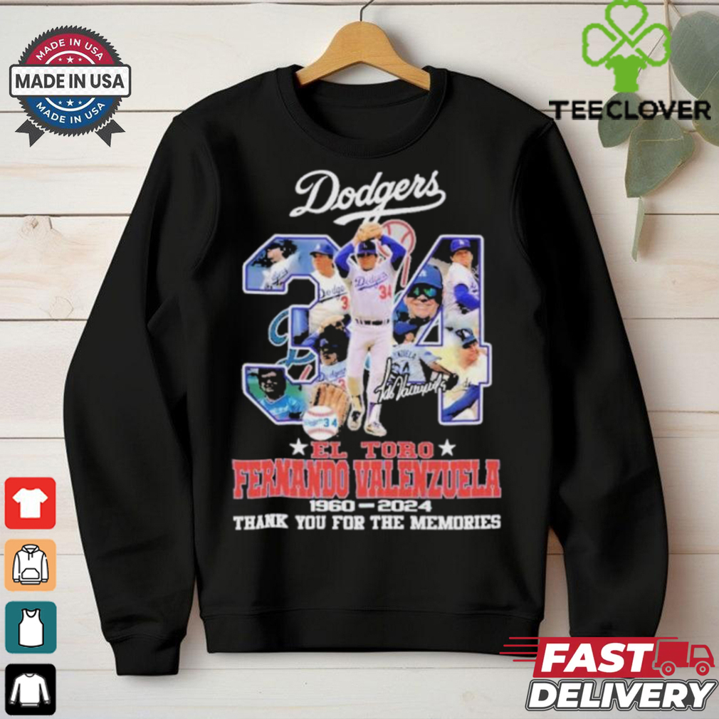 Los Angeles Dodgers El Tori Fernando Valenzuela 1960 2024 Thank You For The Meories Signatures Shirt Los Angeles Dodgers El Tori Fernando Valenzuela 1960 2024 Thank You For The Meories Signatures Shirt